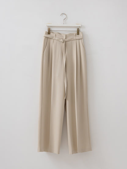 Hug Belt Wide Slacks - AdoreMeU