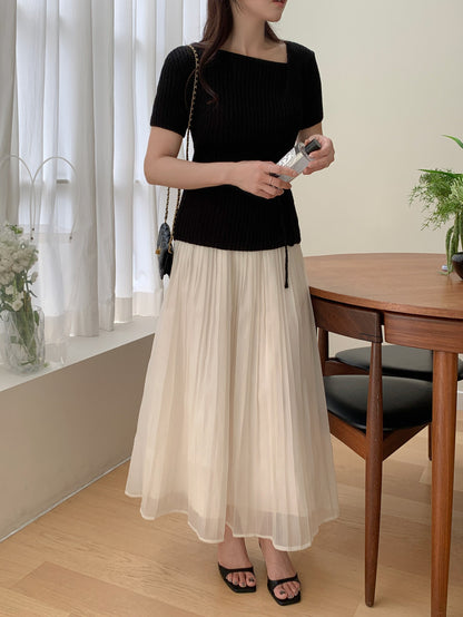 Boucle Short Sleeve Knit(~6/6)