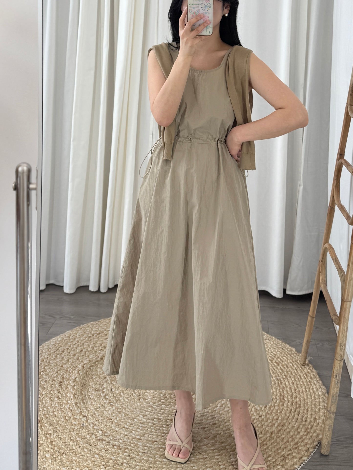 Dress and V neck Cardigan Set(~3/21)