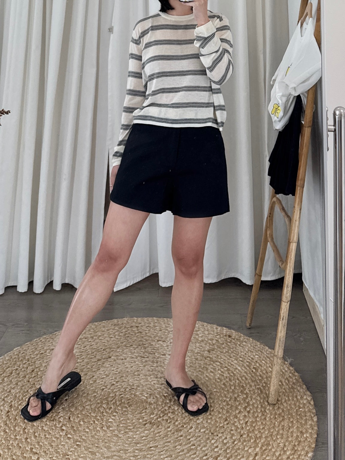 Cotton Twill Shorts w/ Belt
