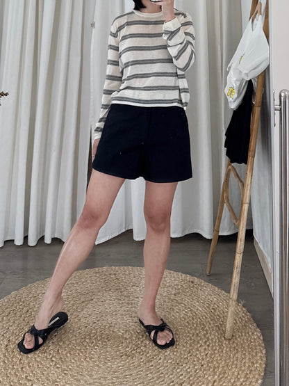Cotton Twill Shorts w/ Belt