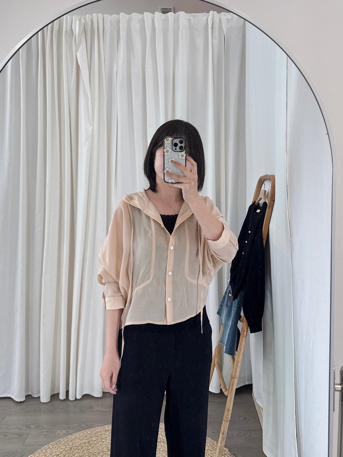 Tencel Hood Blouse