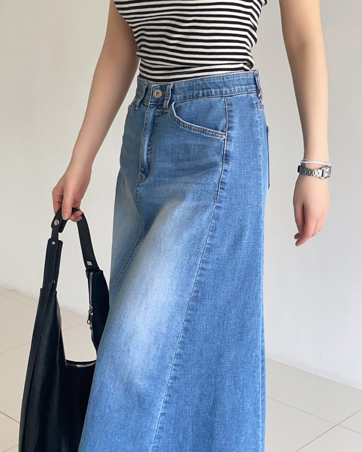 * A-Line Front Pocket Skirt