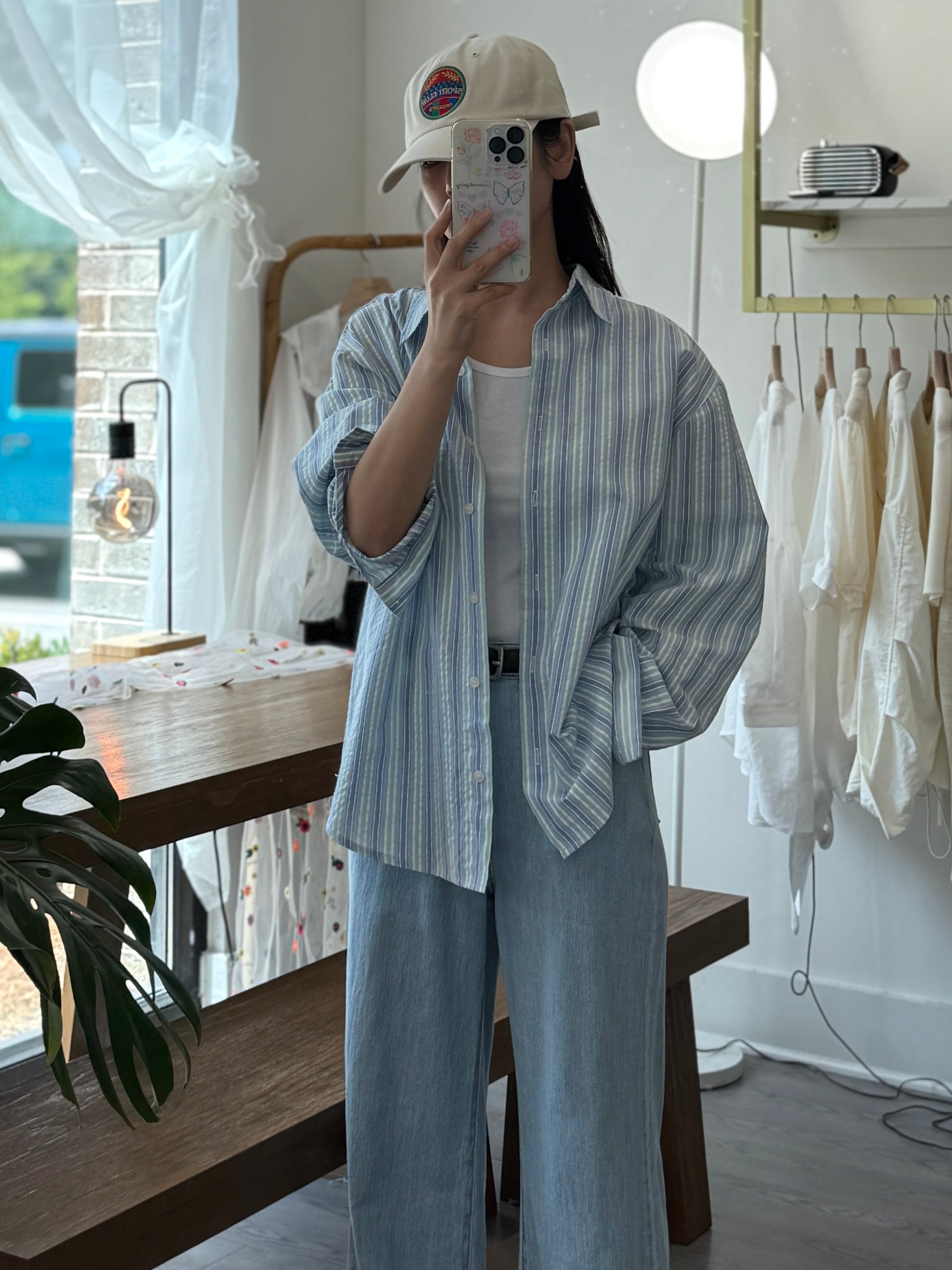 Color Stripe Shirt - AdoreMeU