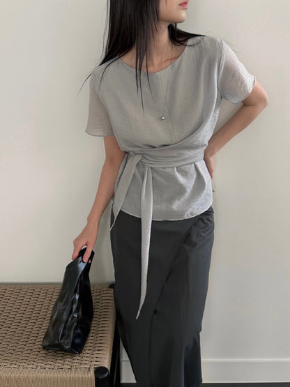 * Sie Wrap Blouse