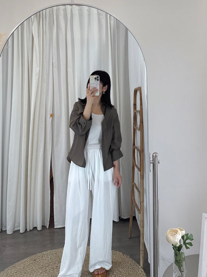 Back Strap Roll Up Shirt(~6/23)