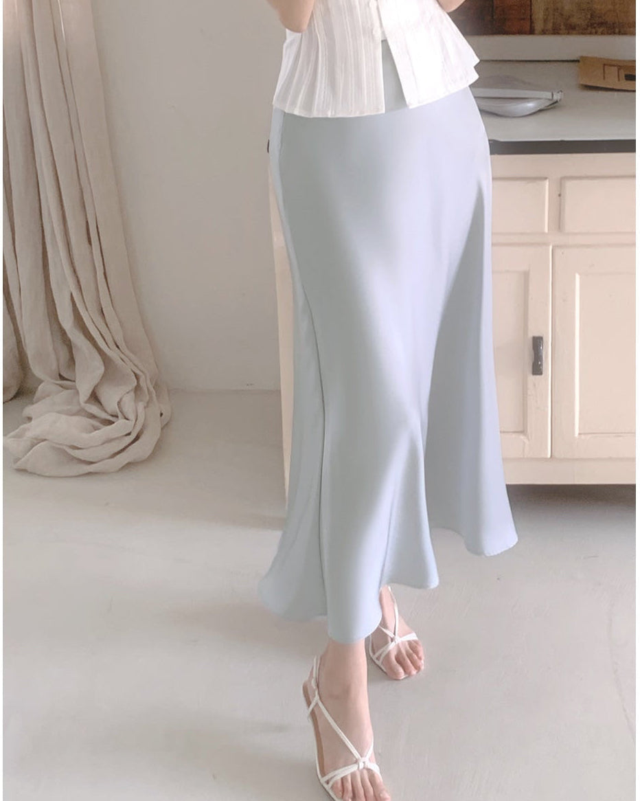 *Pastel Satin Mermaid Skirt