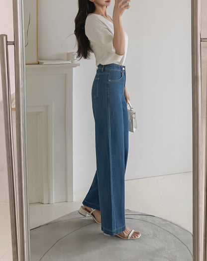 Lemon Summer Straight Jeans(~6/22)