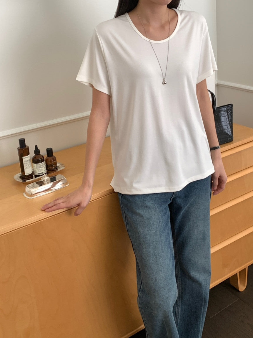 U Neck Overfit Tee