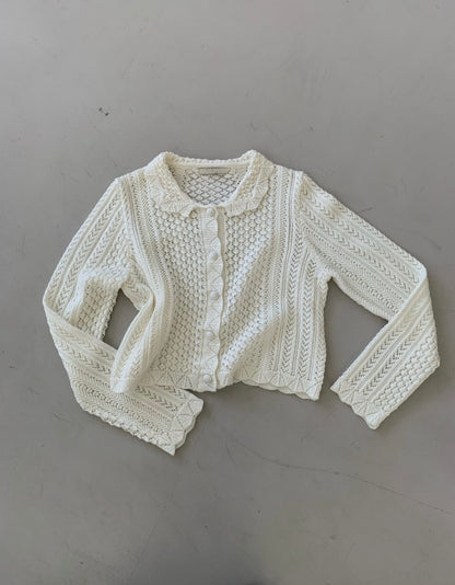 *크로셰 칼라 가디건