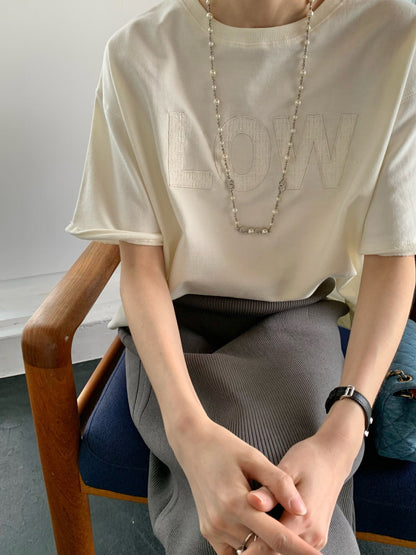 Tweed Embroidered Sweatshirt