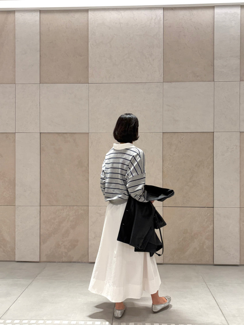 Striped Collar Sweatshirt(~10/17)