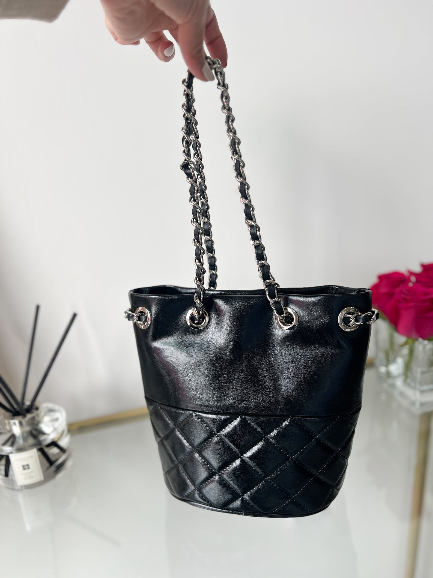 Co Co Cowhide Bucket Bag