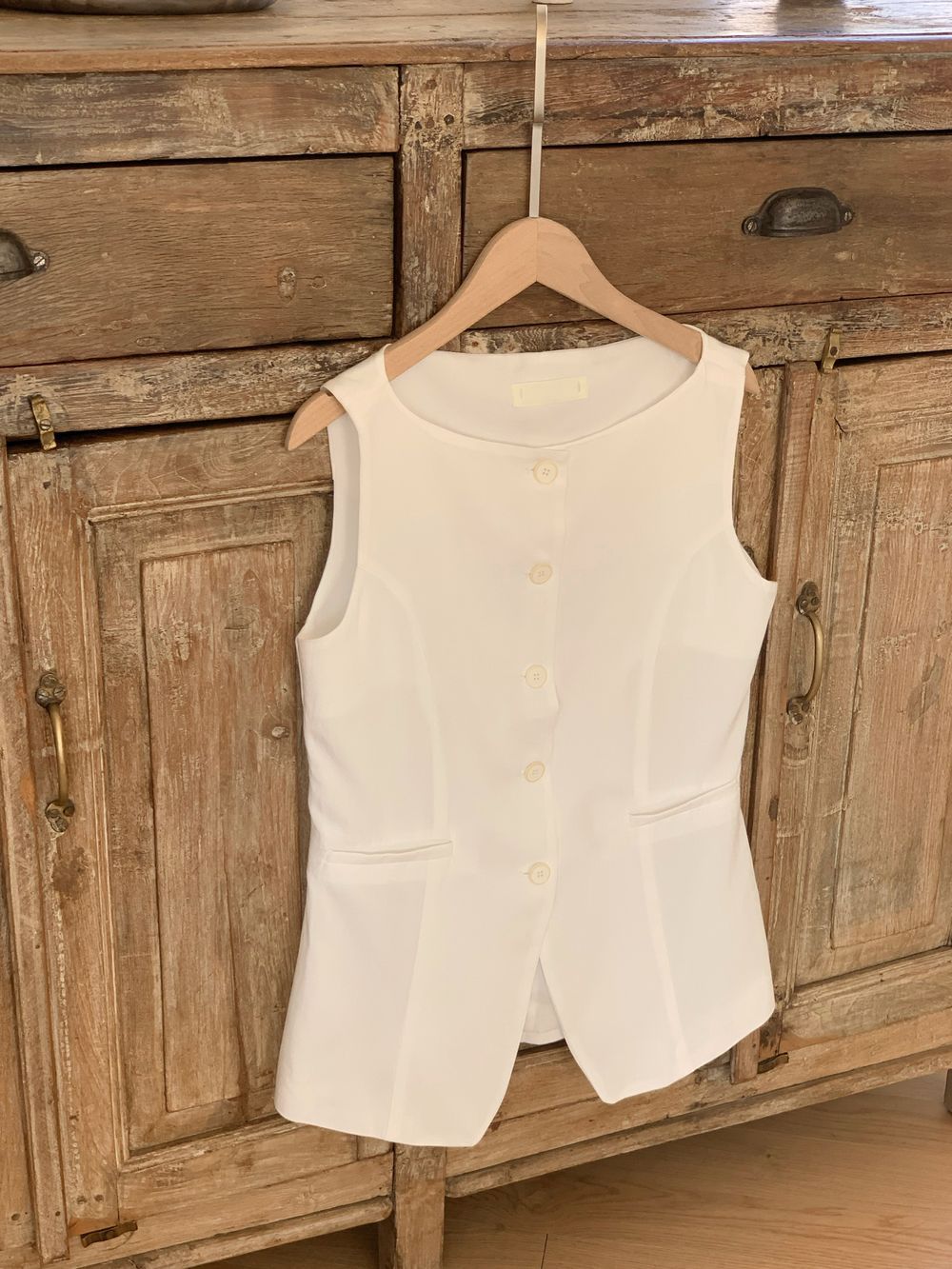 * Linen Blend Summer Vest