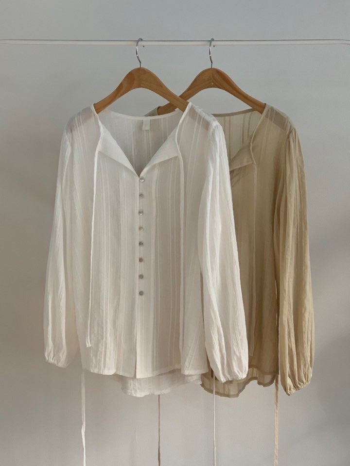 *Feminine Frill Blouse & Skirt Set