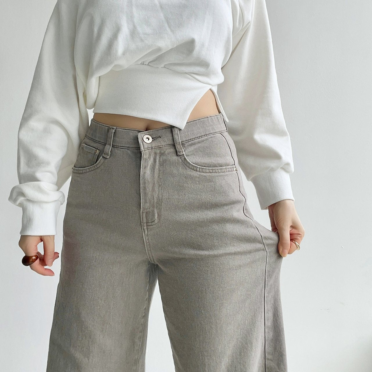 Banding Wide Cotton Pants (~9/5)