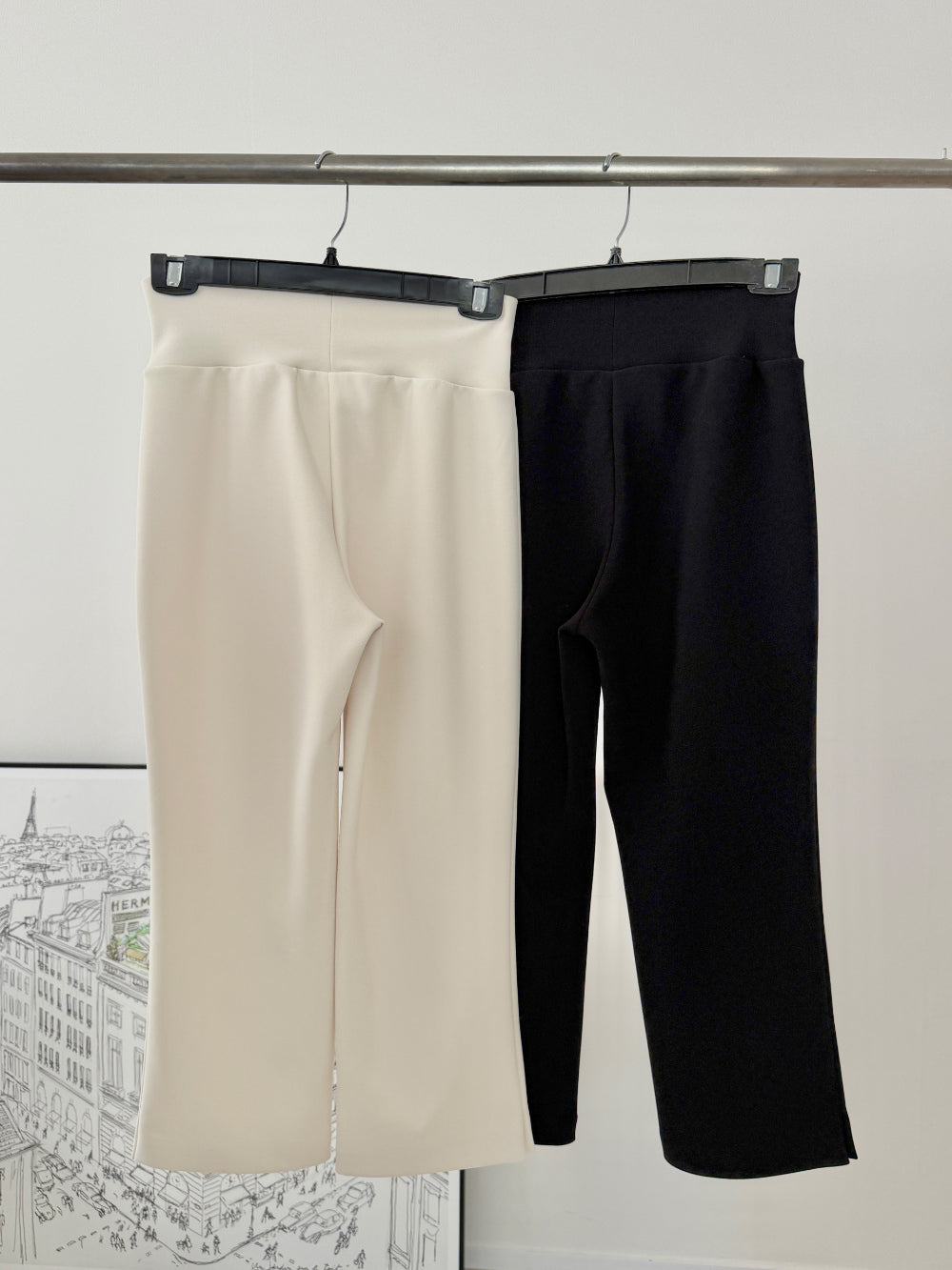 * Slim Capri Slit Pants