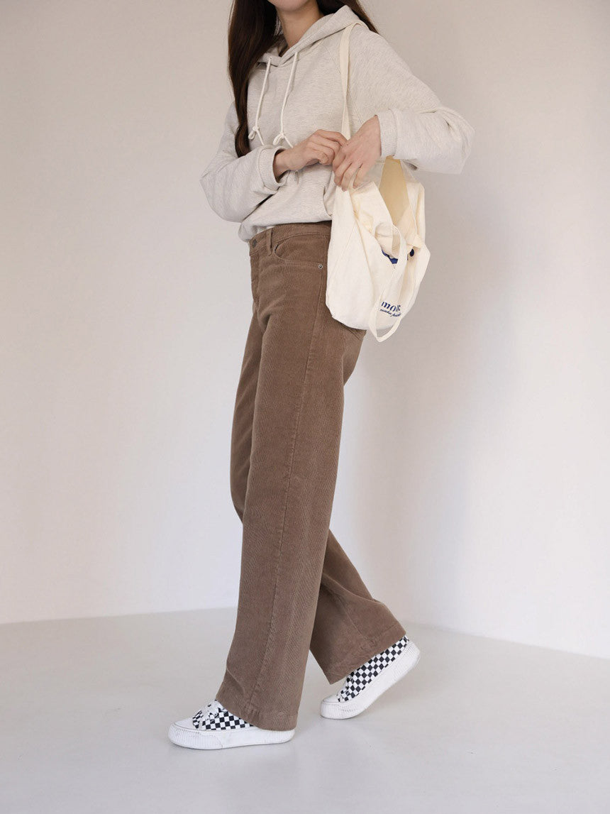 Semi Wide Corduroy Pants