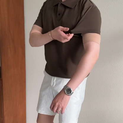 Collar  Muscle Short Sleeve - AdoreMeU