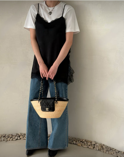 * Satin Lace Camisole