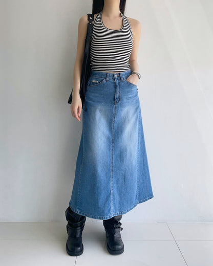 * A-Line Front Pocket Skirt