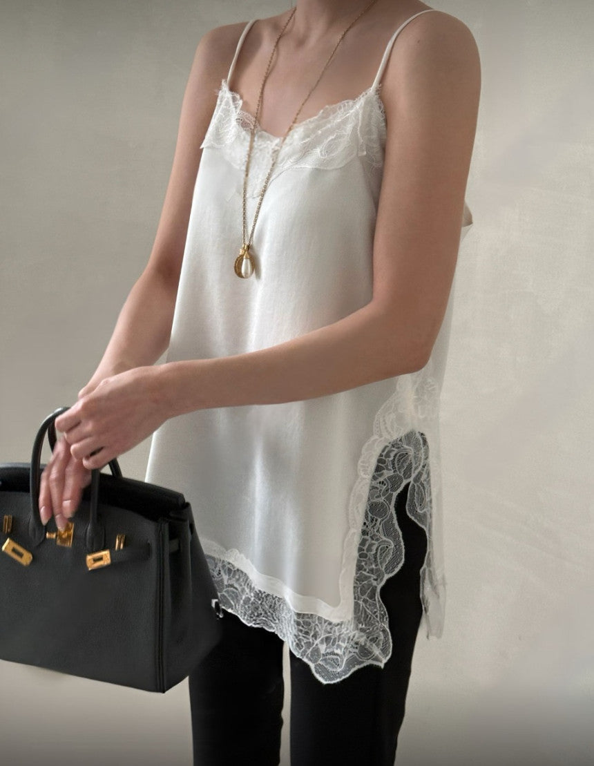 * Satin Lace Camisole