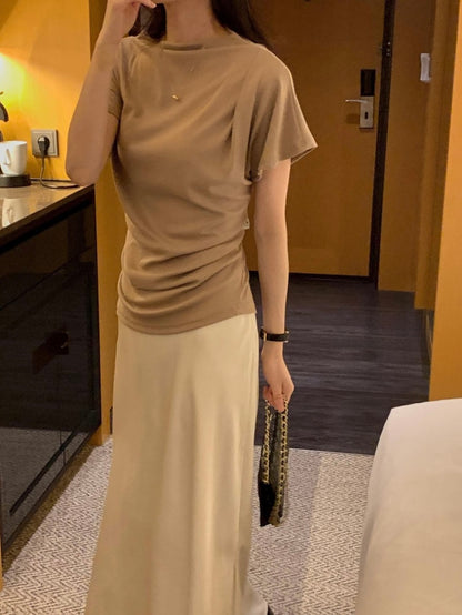 *  Elise Mock Neck Top