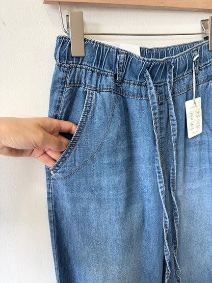 Banding Wide Denim - AdoreMeU