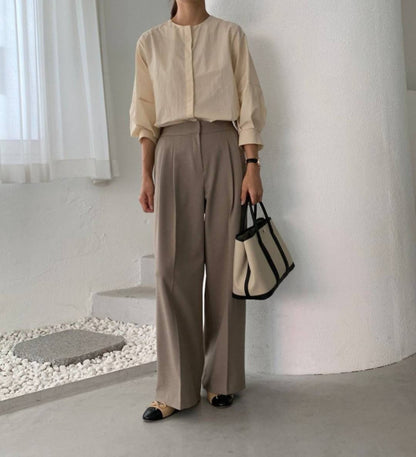 Valen Pintuck Straight Slacks(~10/31)