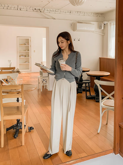 Hug Belt Wide Slacks - AdoreMeU