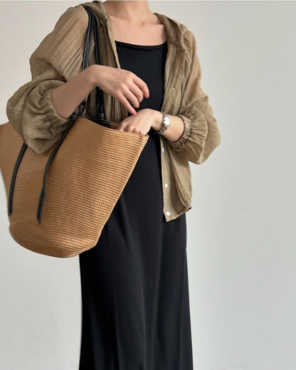 * Hooded Summer Blouse Shirt