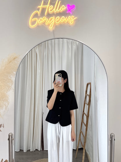 Round Collar Summer Jacket