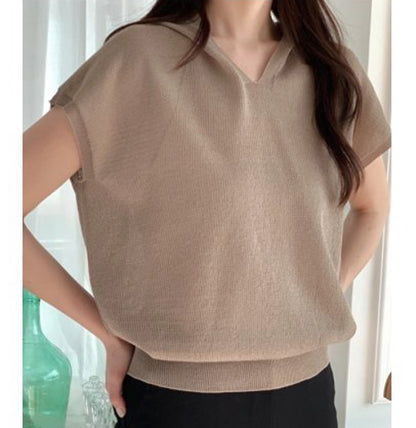 Hood Linen Knit Top (~7/31)