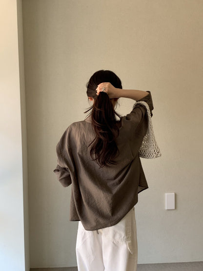 Back Strap Roll Up Shirt(~6/23)