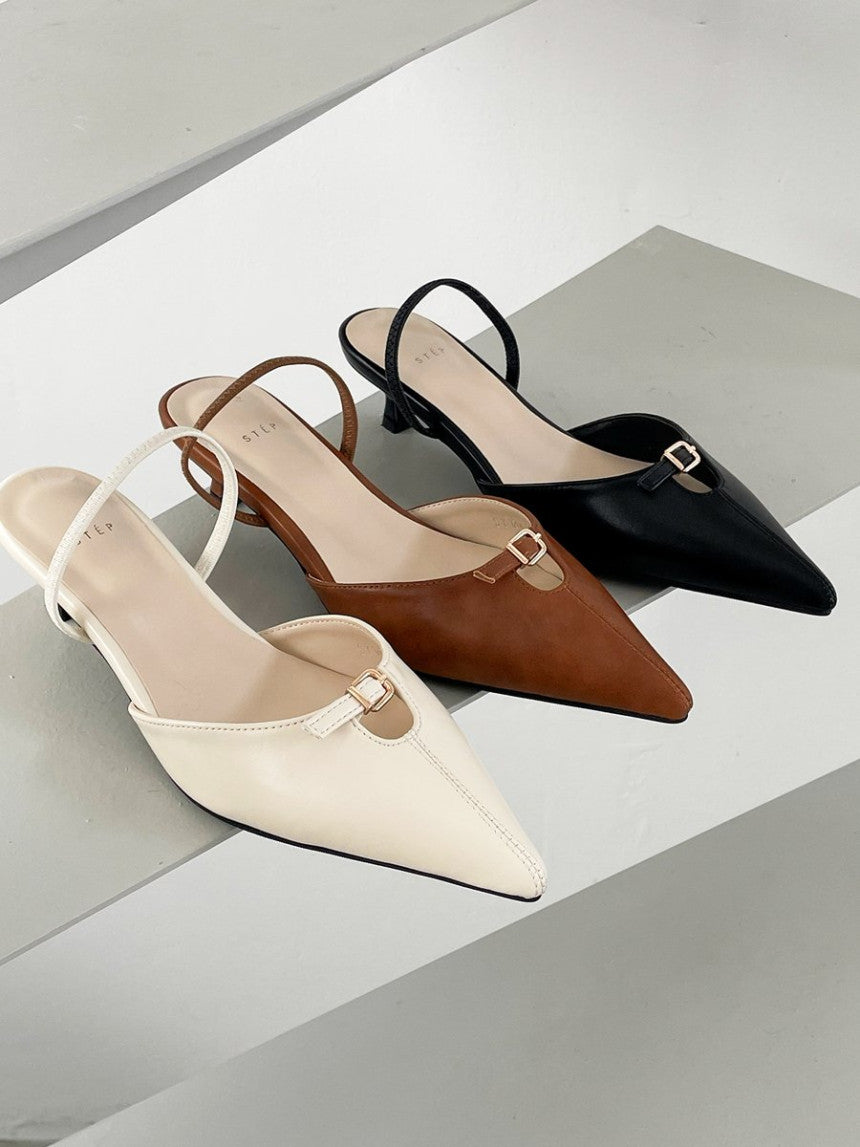 *Buckle Slingback Heel