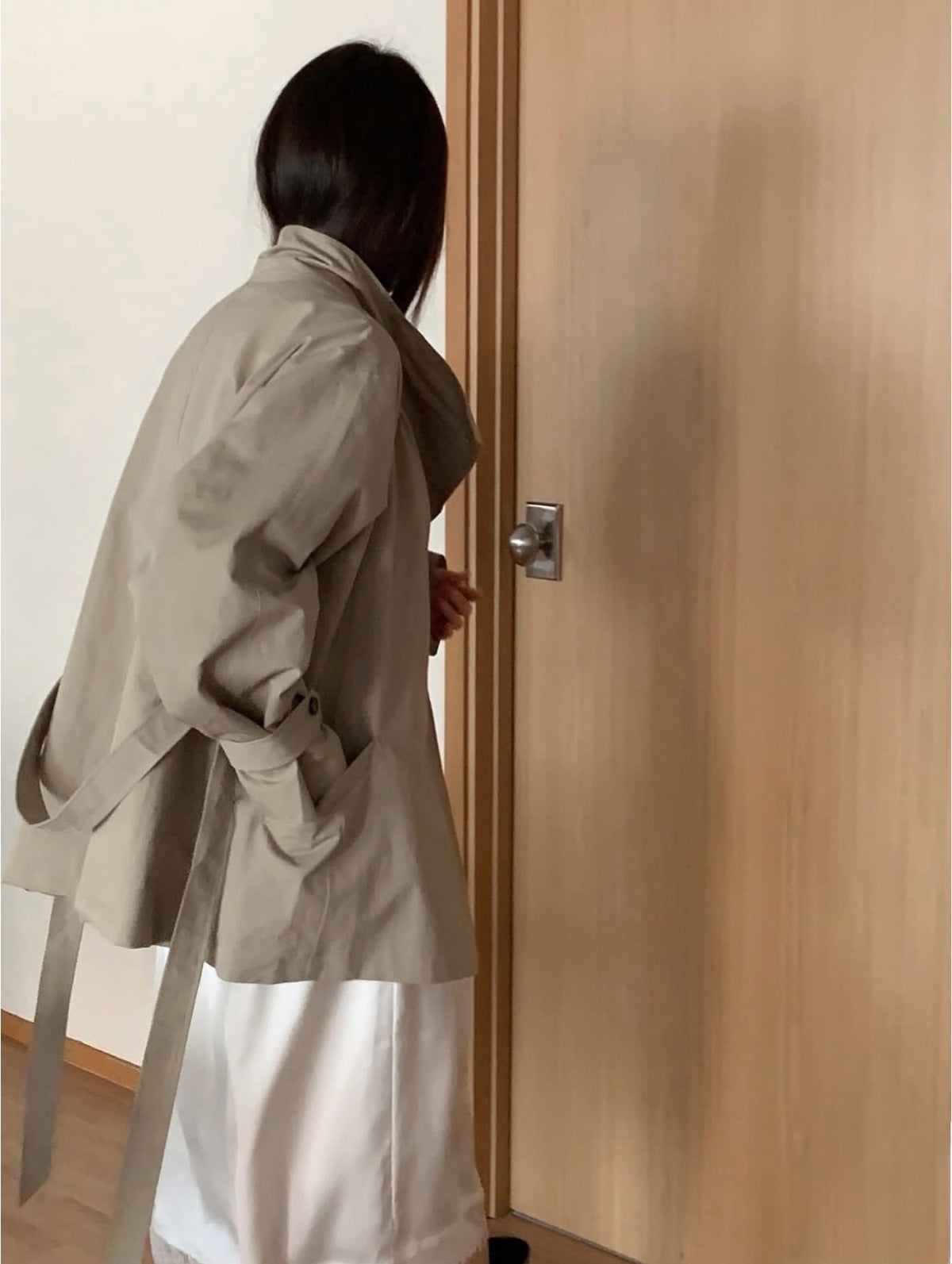 High-Neck Trench Jacket