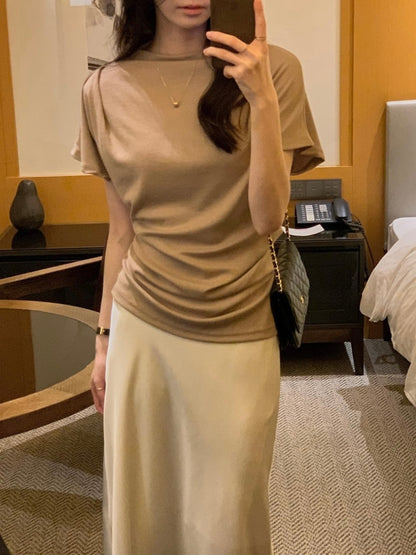 *  Elise Mock Neck Top