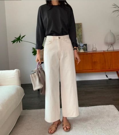 Stitchy Cream Pants