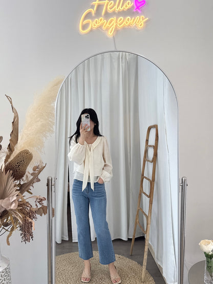 Rose Tie Blouse