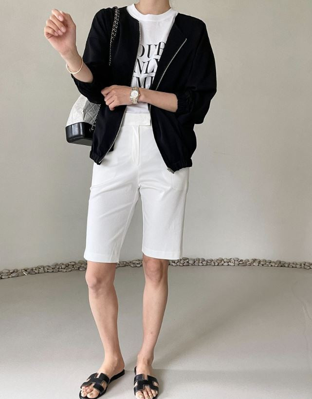* Slim Fit Bermuda Shorts