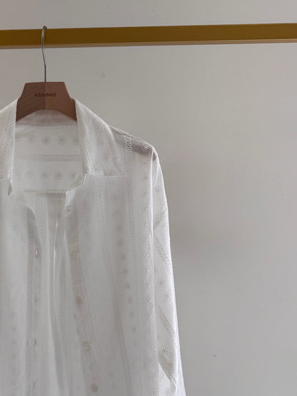 Lace Overfit Shirt(~3/29)
