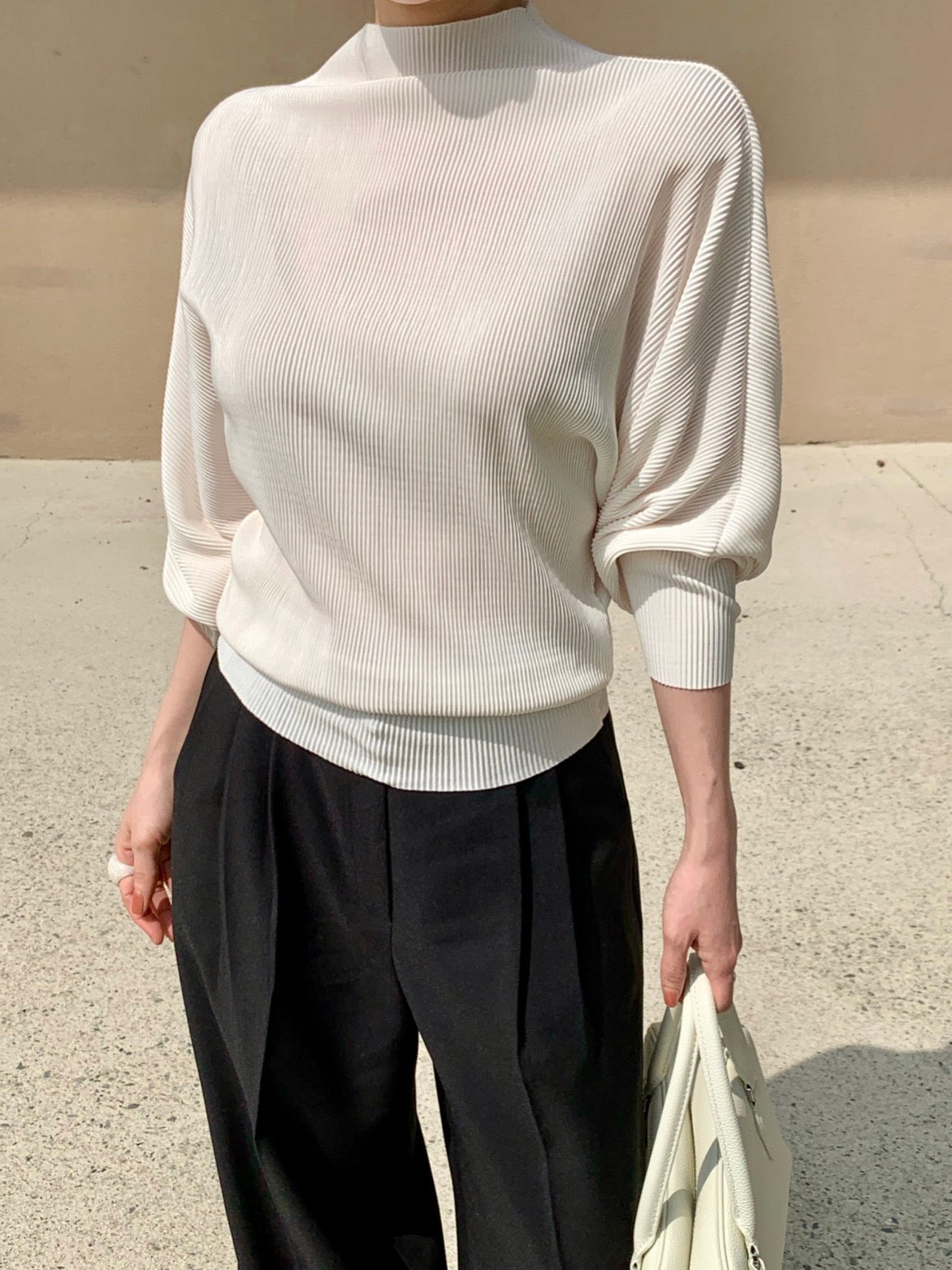Pleats Tee(~10/3)