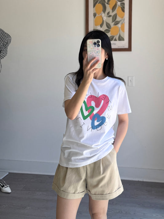 Three Hearts Tee - AdoreMeU