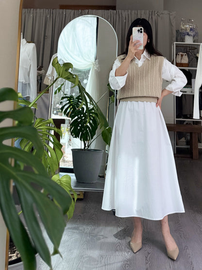 Plaine Shirt Dress - AdoreMeU