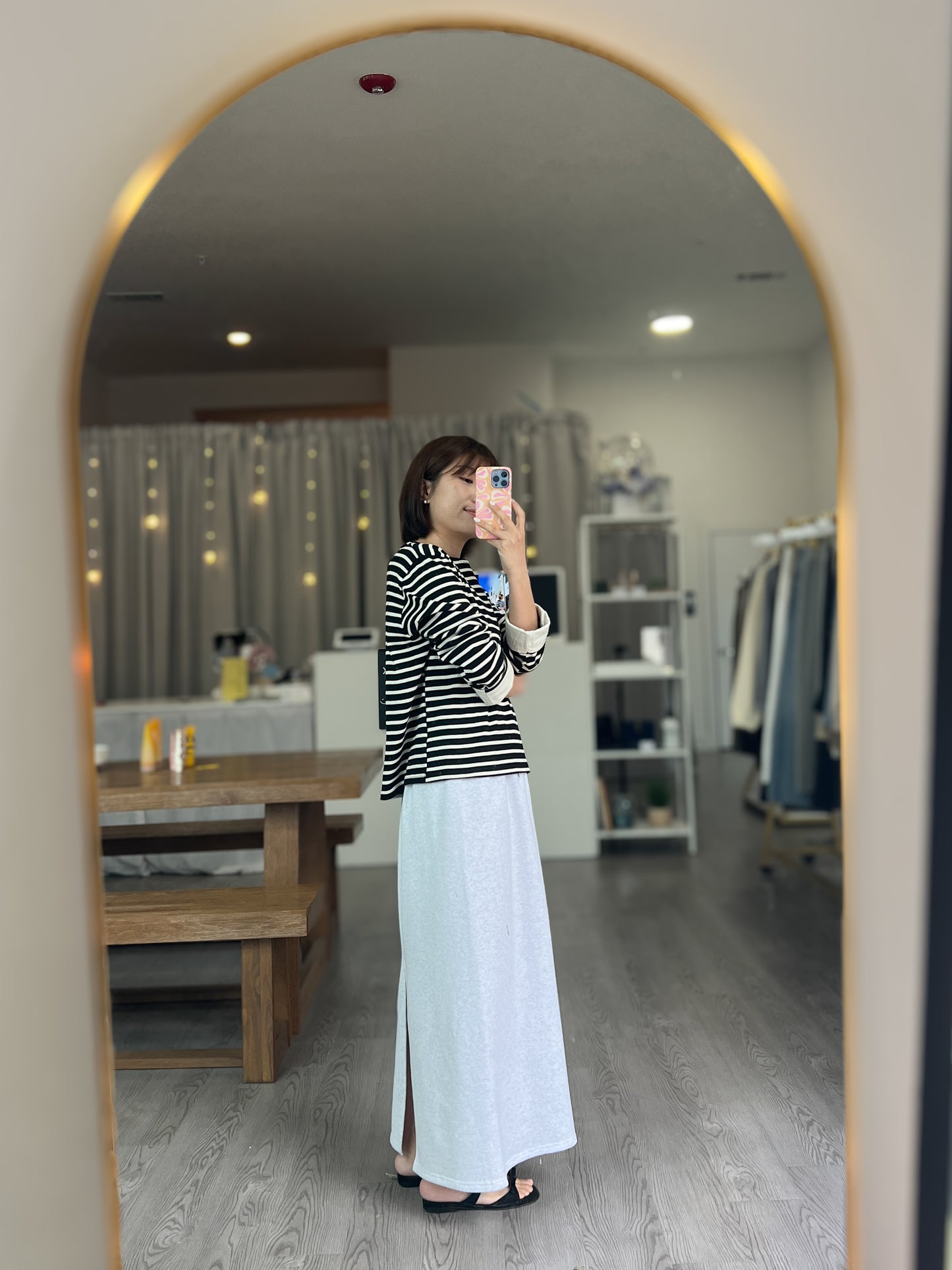 Vely Long Banding Skirt