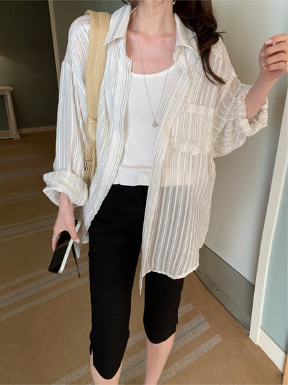*Lightweight Stripe Summer Shirt