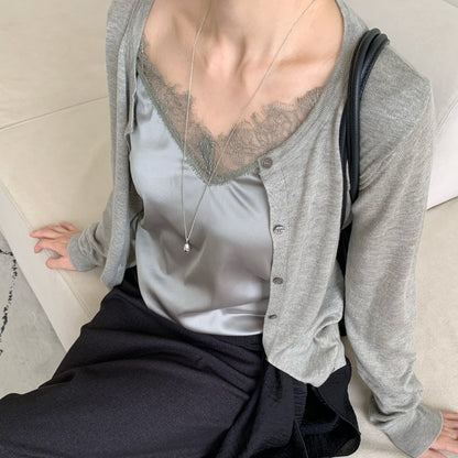 Lace Layered Cardigan(~10/22)