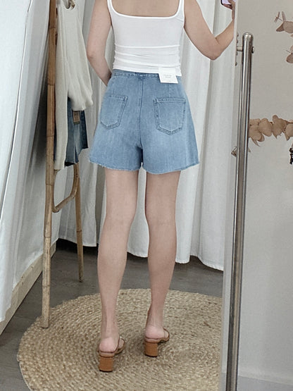 Denim Wrap Skirt