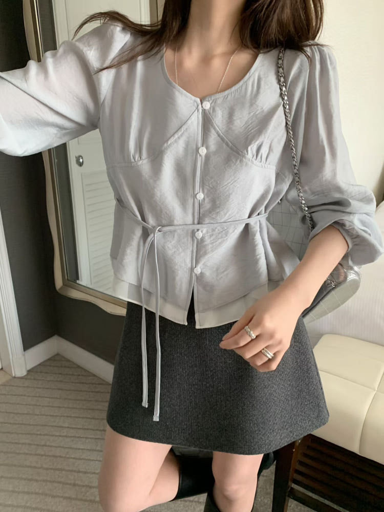 * Lumi Satin Blouse