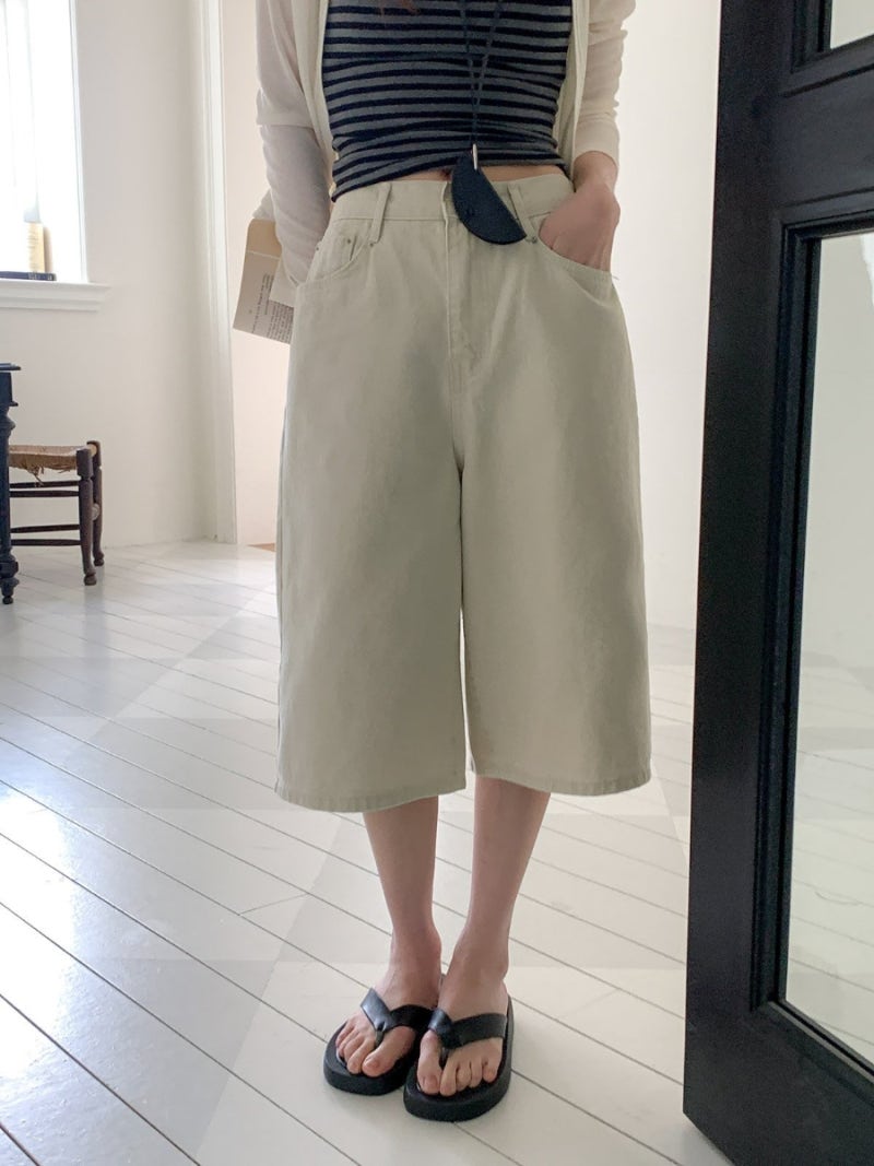* Cotton Cationic Bermuda Shorts